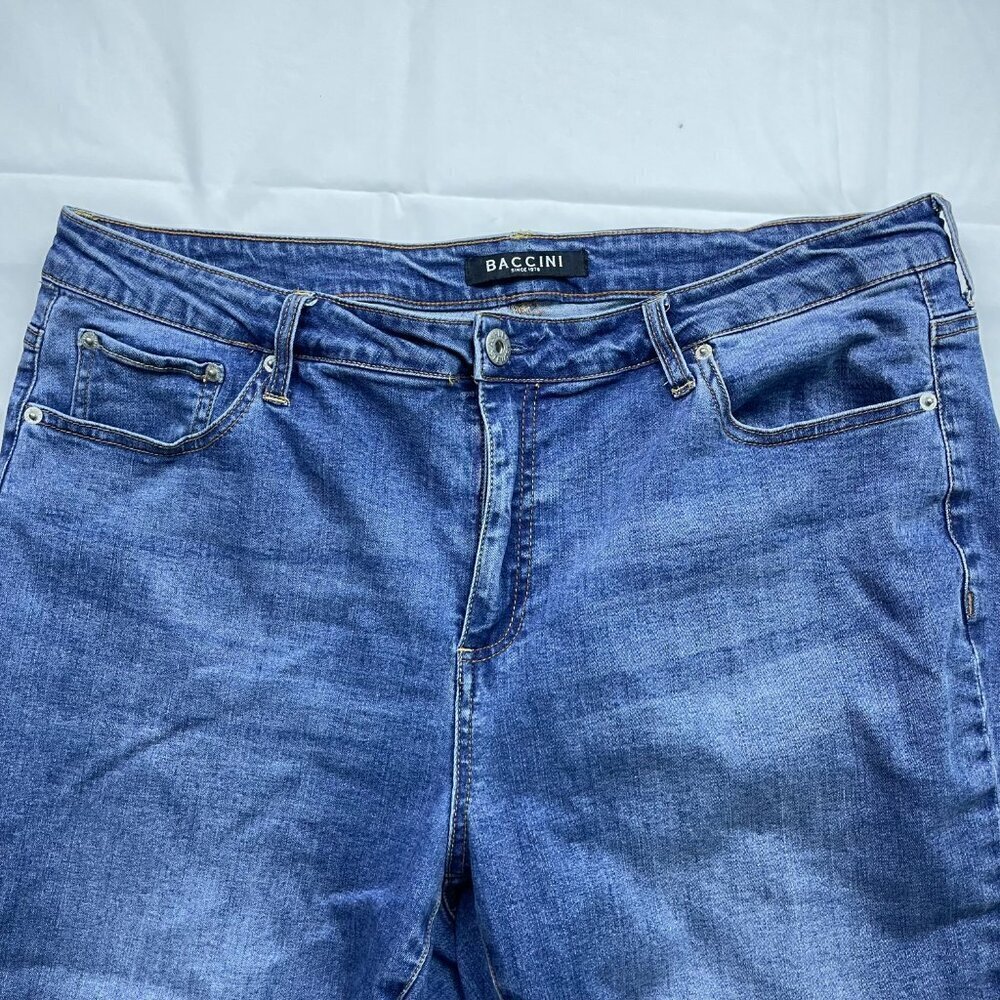 Ashley Stewart Baccini Capri Jeans Size 18 - Picture 3 of 7